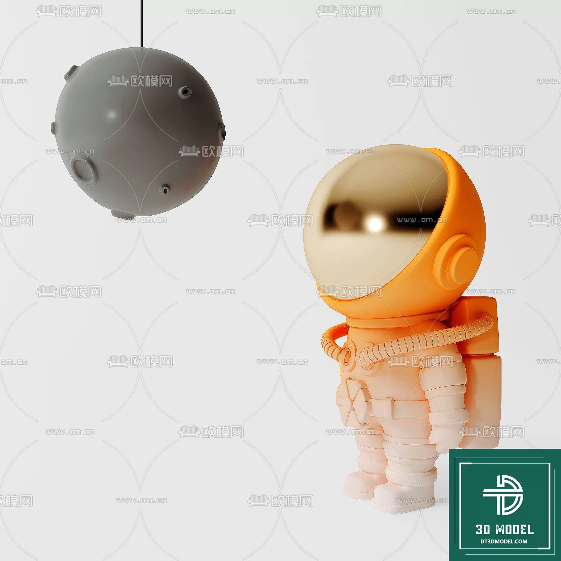 DECORATION – ASTRONAUT 3D MODELS – 052