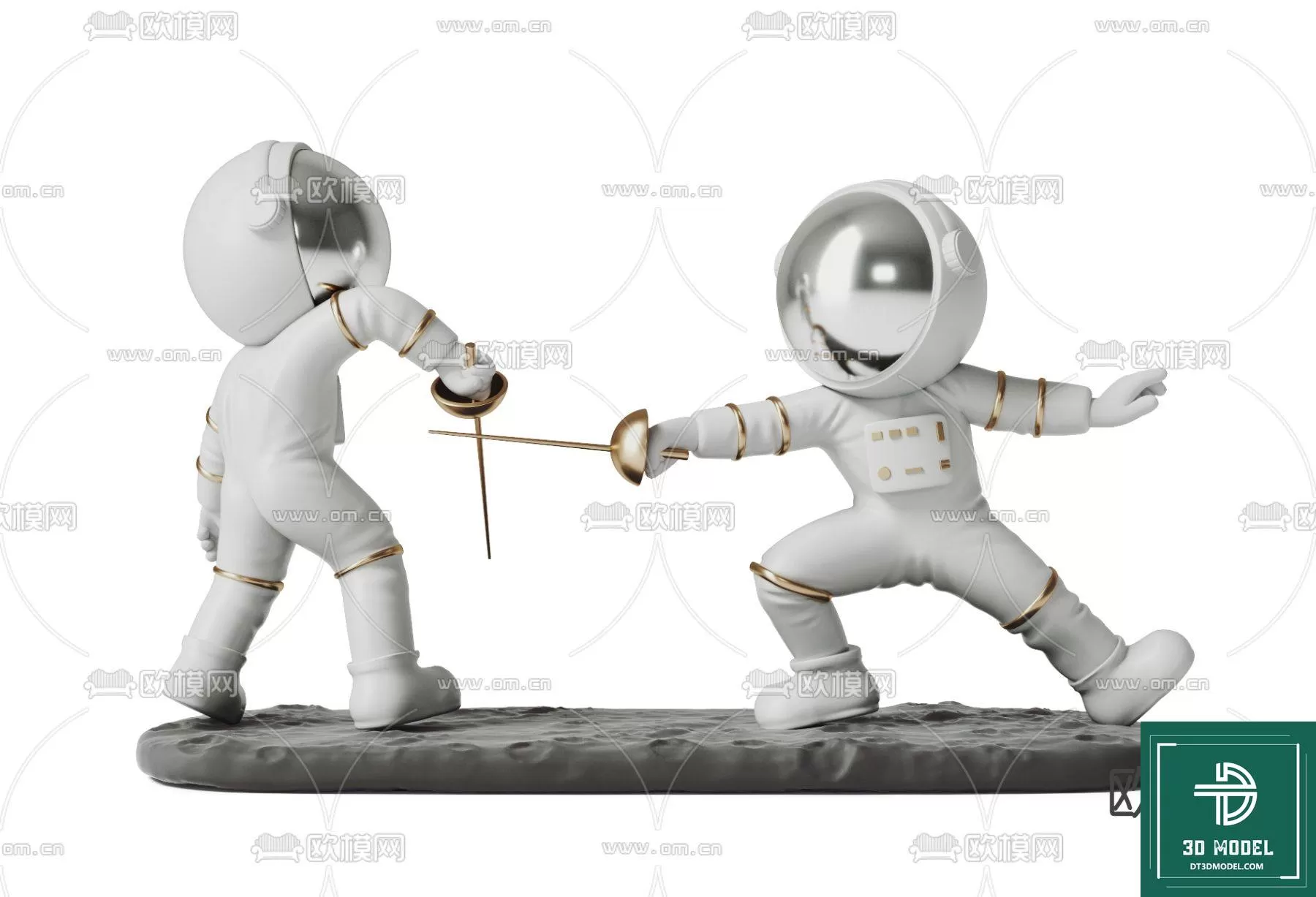 DECORATION – ASTRONAUT 3D MODELS – 053