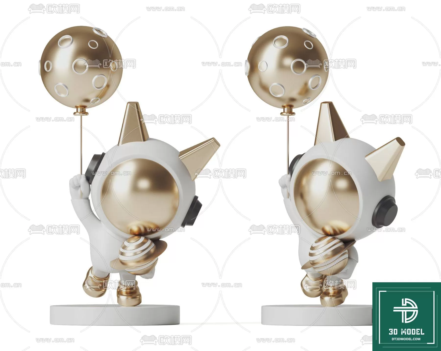 DECORATION – ASTRONAUT 3D MODELS – 072