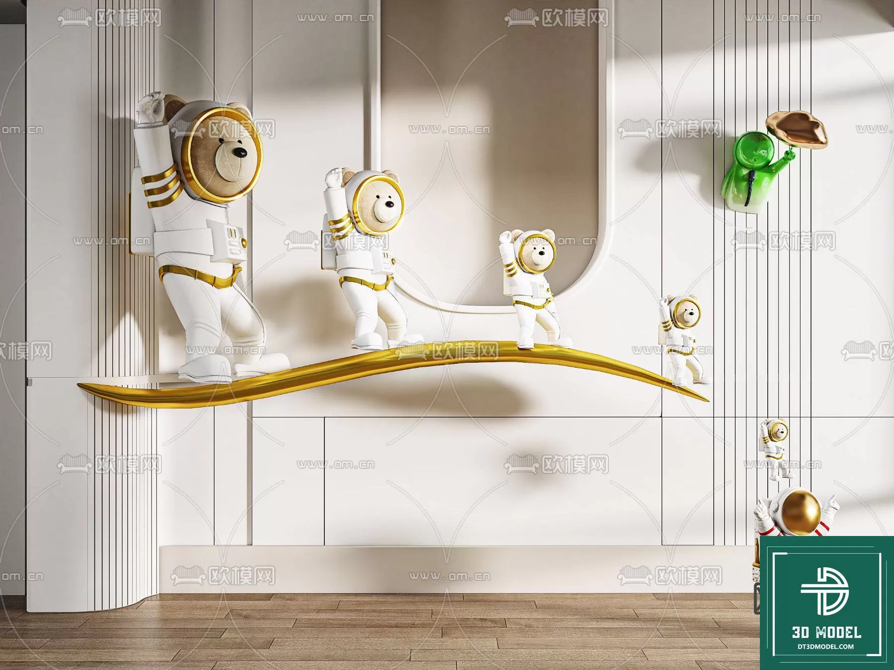 DECORATION – ASTRONAUT 3D MODELS – 082