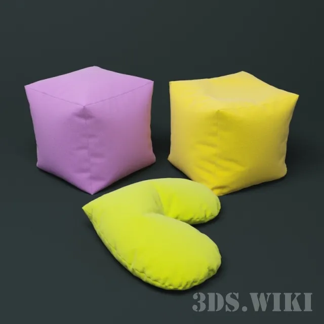 decoration - Baby pillows 3D Model