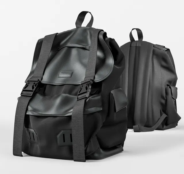 decoration - Backpack Universal Black 3D Model