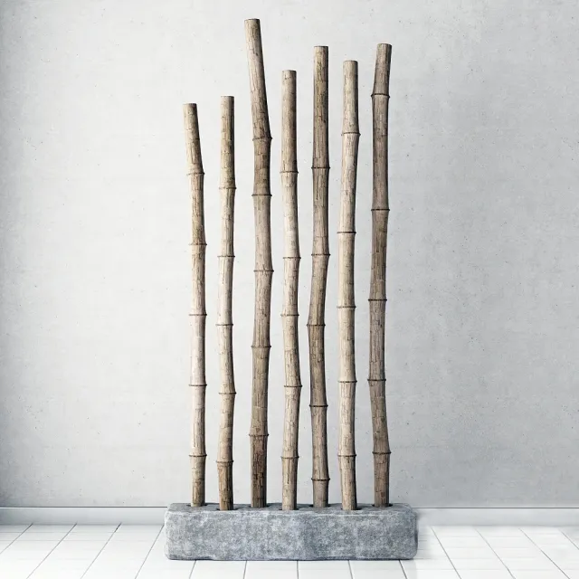 decoration - Bamboo old decor 3D Model