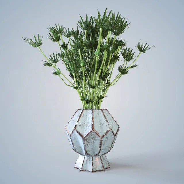 decoration - Barb in a vase 3D Model