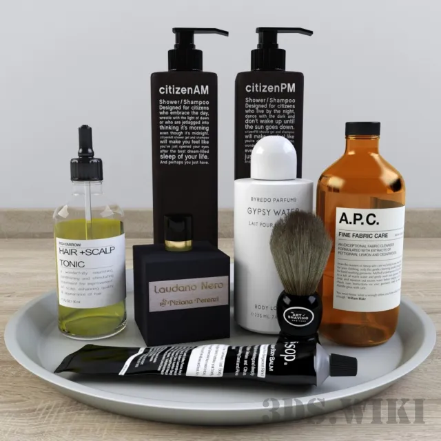 decoration - Bath cosmetics set 3D Model
