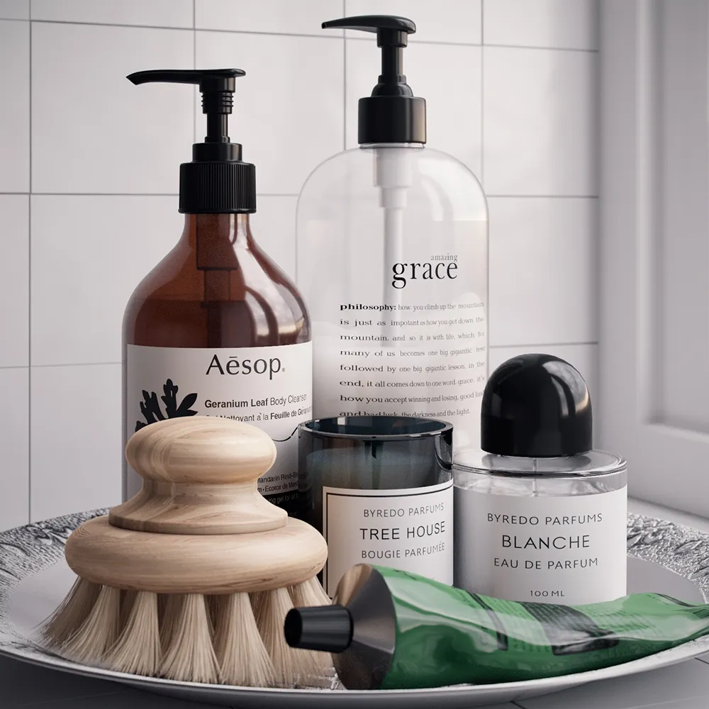 decoration - Bathroom Set 04 3D Model