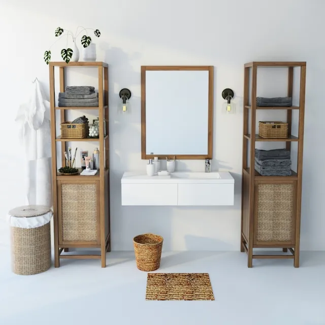 decoration - Bathroom set 17 3D Model