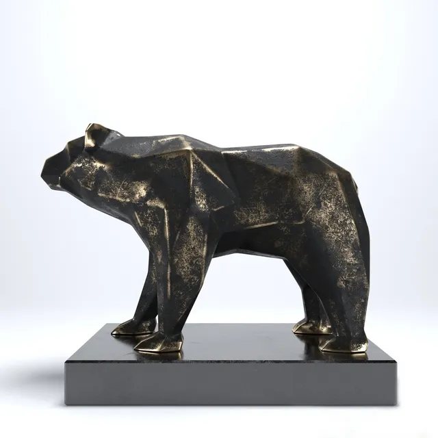 decoration - Bear Sculptures 3D Model