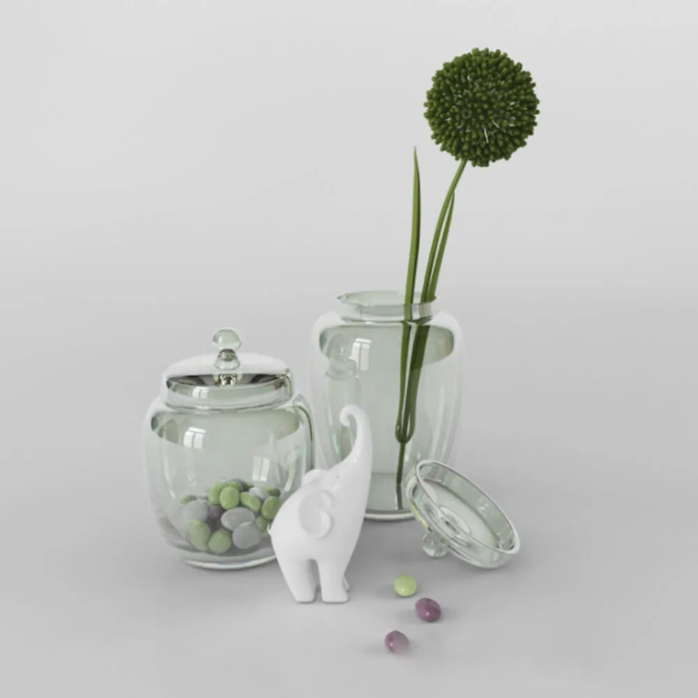 decoration - Beautiful decorative set 3D Model