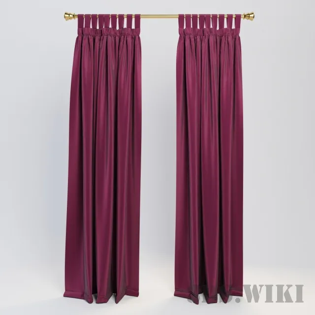 decoration - Beautiful Modern Fancy Curtain 3D Model