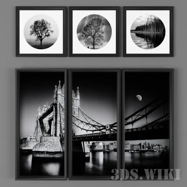 decoration - Beautiful modular pictures 3D Model