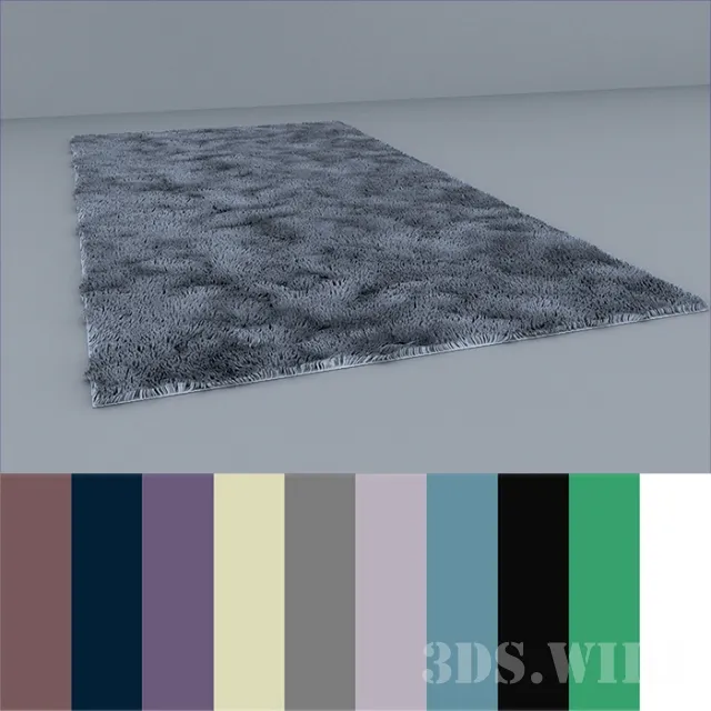 decoration - Beautiful soft carpet 3D Model