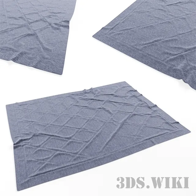 decoration - Beautiful solid color modern carpet 3D Model