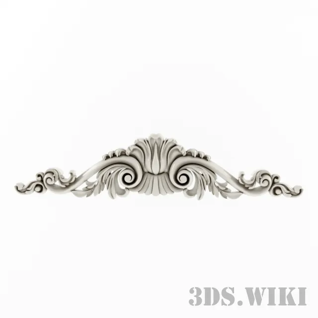 decoration - Beautiful stucco molding in ethnic style 3D Model