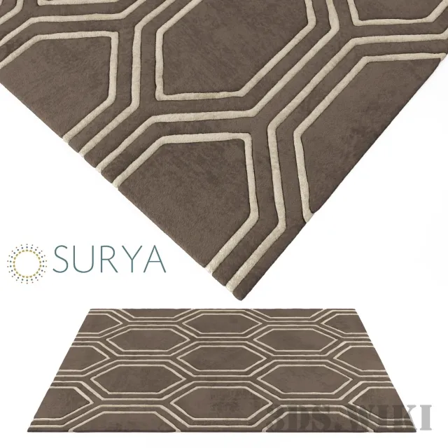 decoration - Beautiful Surya rugs 3D Model