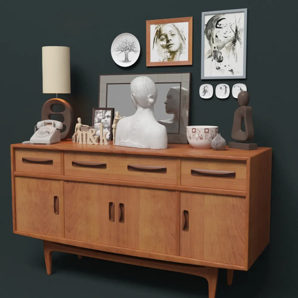 decoration - Bedroom set 3D Model