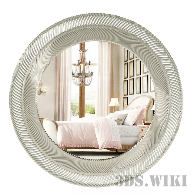 decoration - Bedroom wall mirror 3D Model