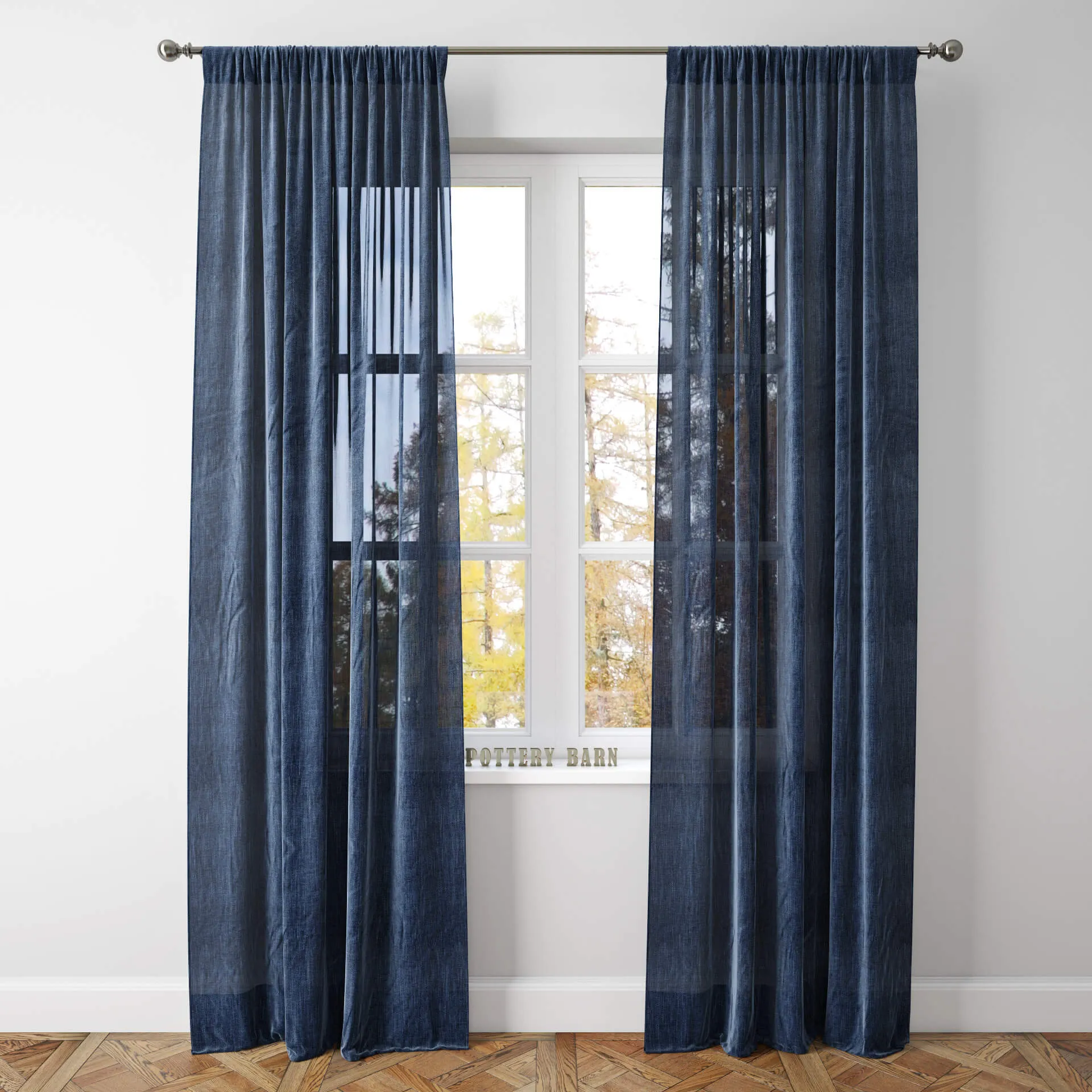 decoration - BELGIAN FLAX LINEN SHEER D 3D Model