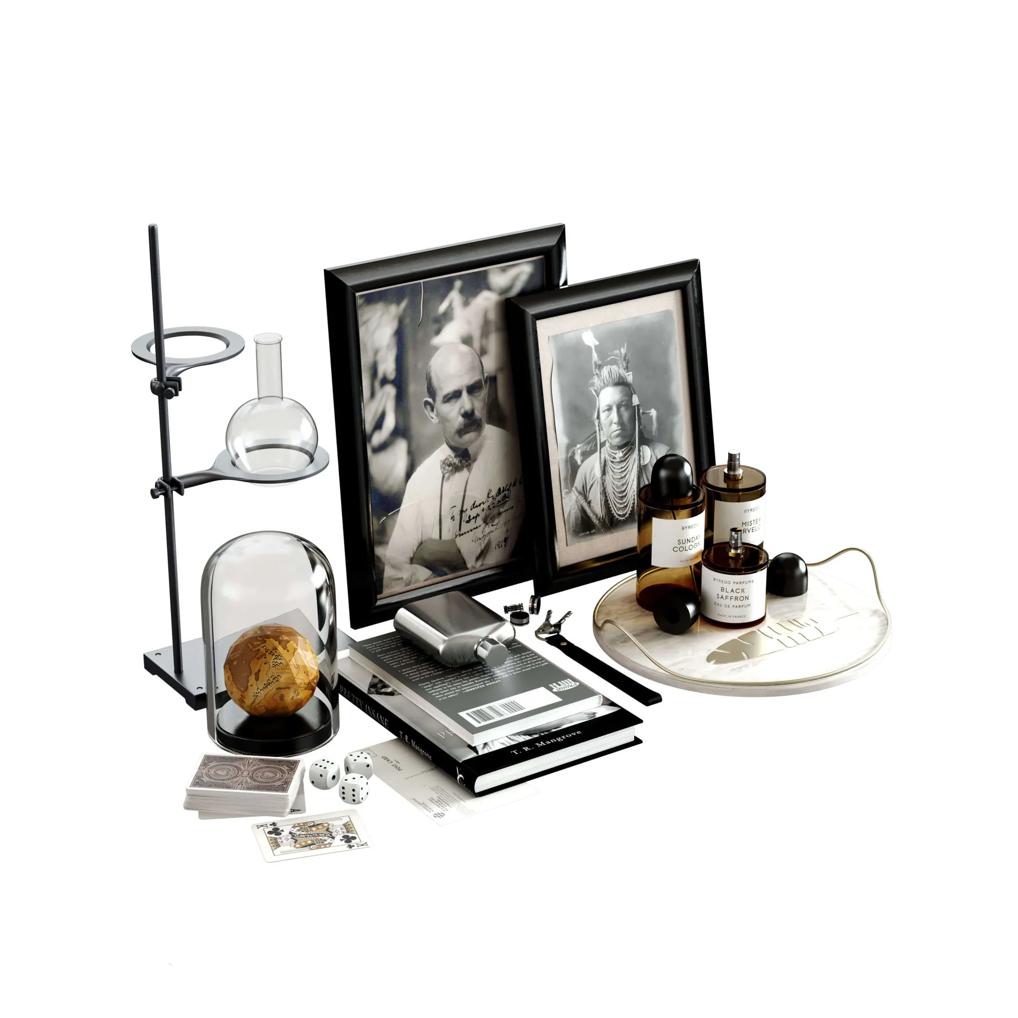 decoration - Black Decorative Set 3D Model