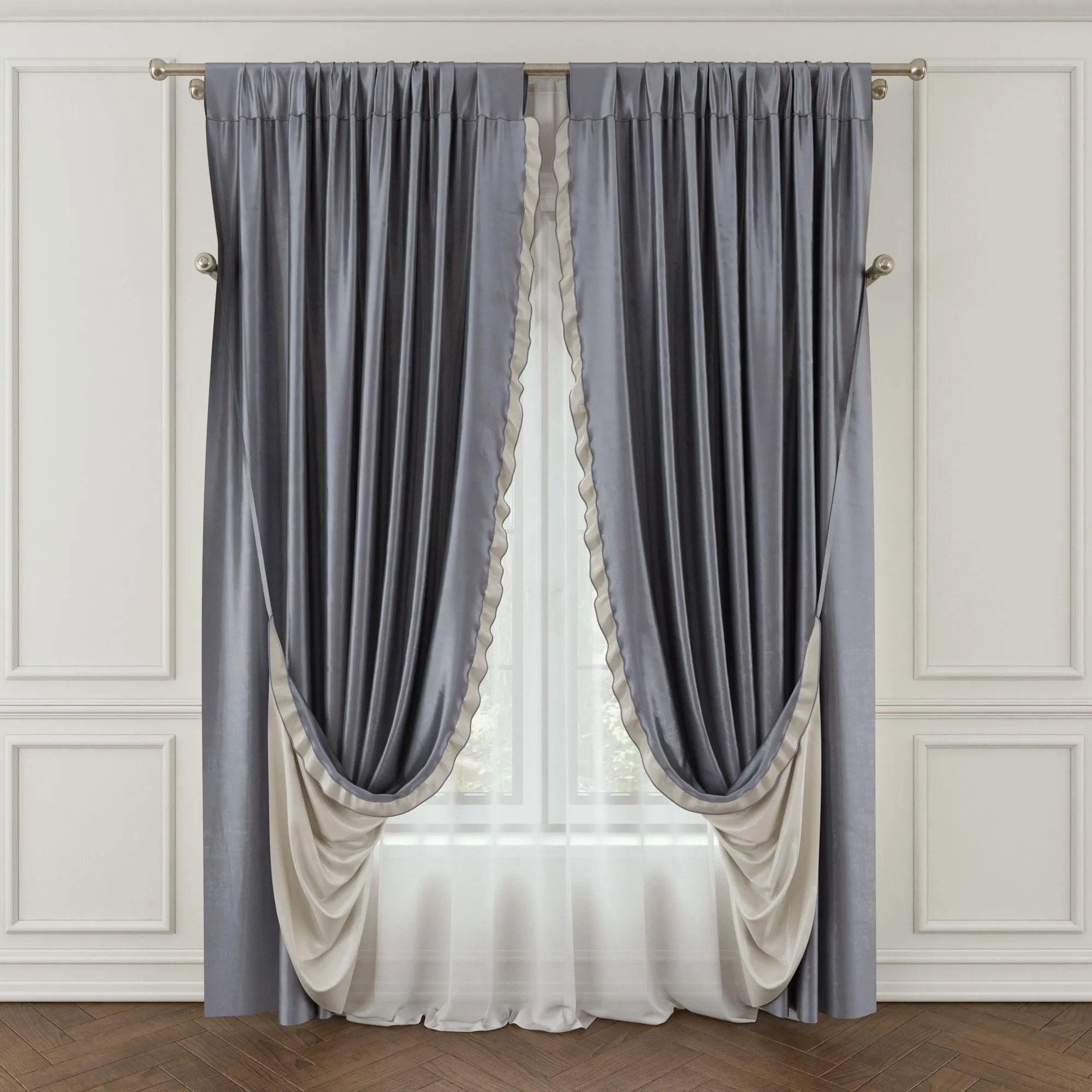 decoration - Blind with garter 3D Model