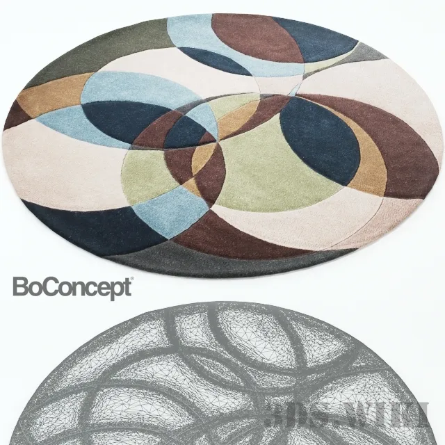 decoration - BoConcept Evocative Round Rug 3D Model