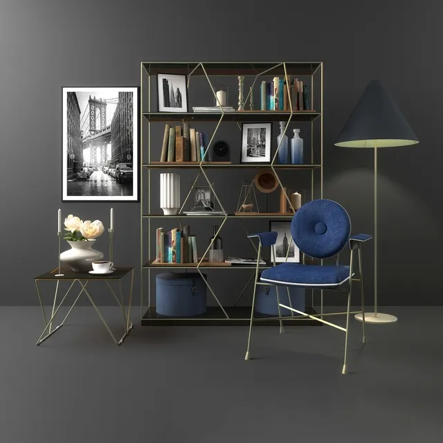 decoration - Bontempi Lexington decor set (2) 3D Model