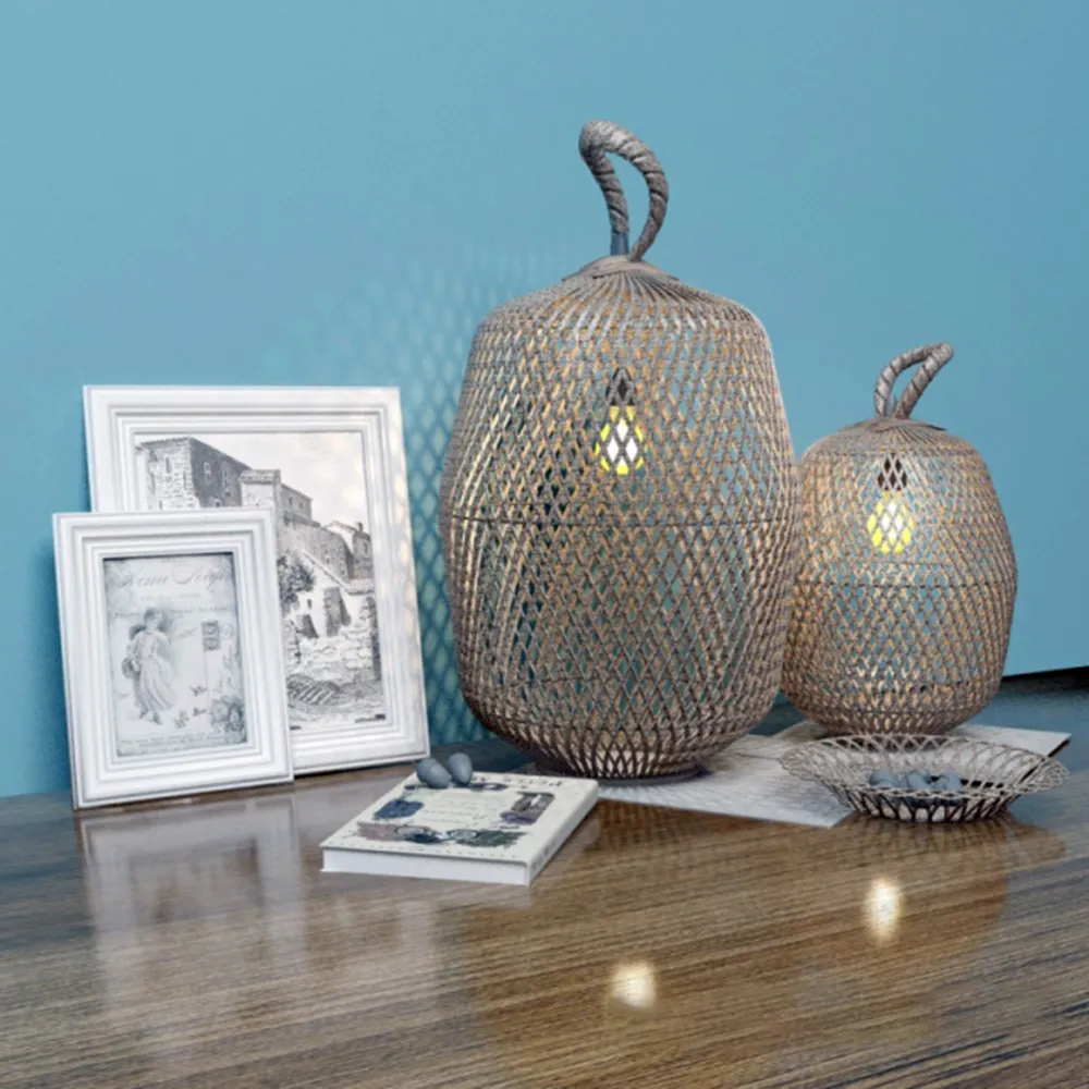 decoration - Book table lamps and pictures 3D Model
