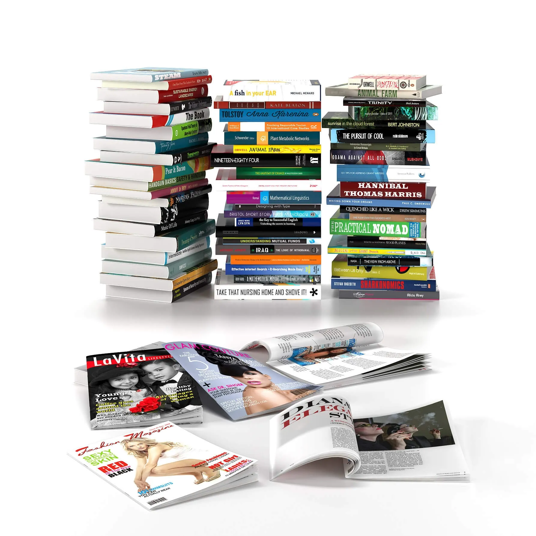 decoration - Books Vol 3 3D Model