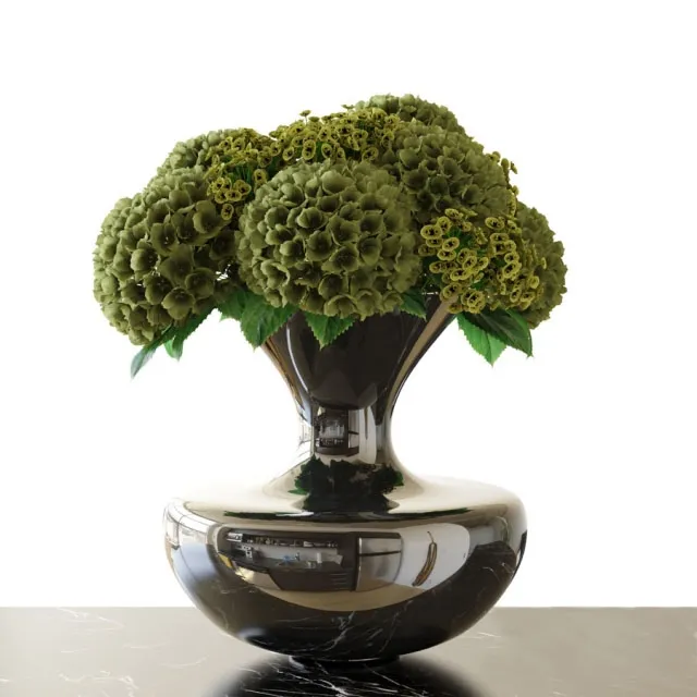decoration - Bouquet  Hydrangea 3D Model