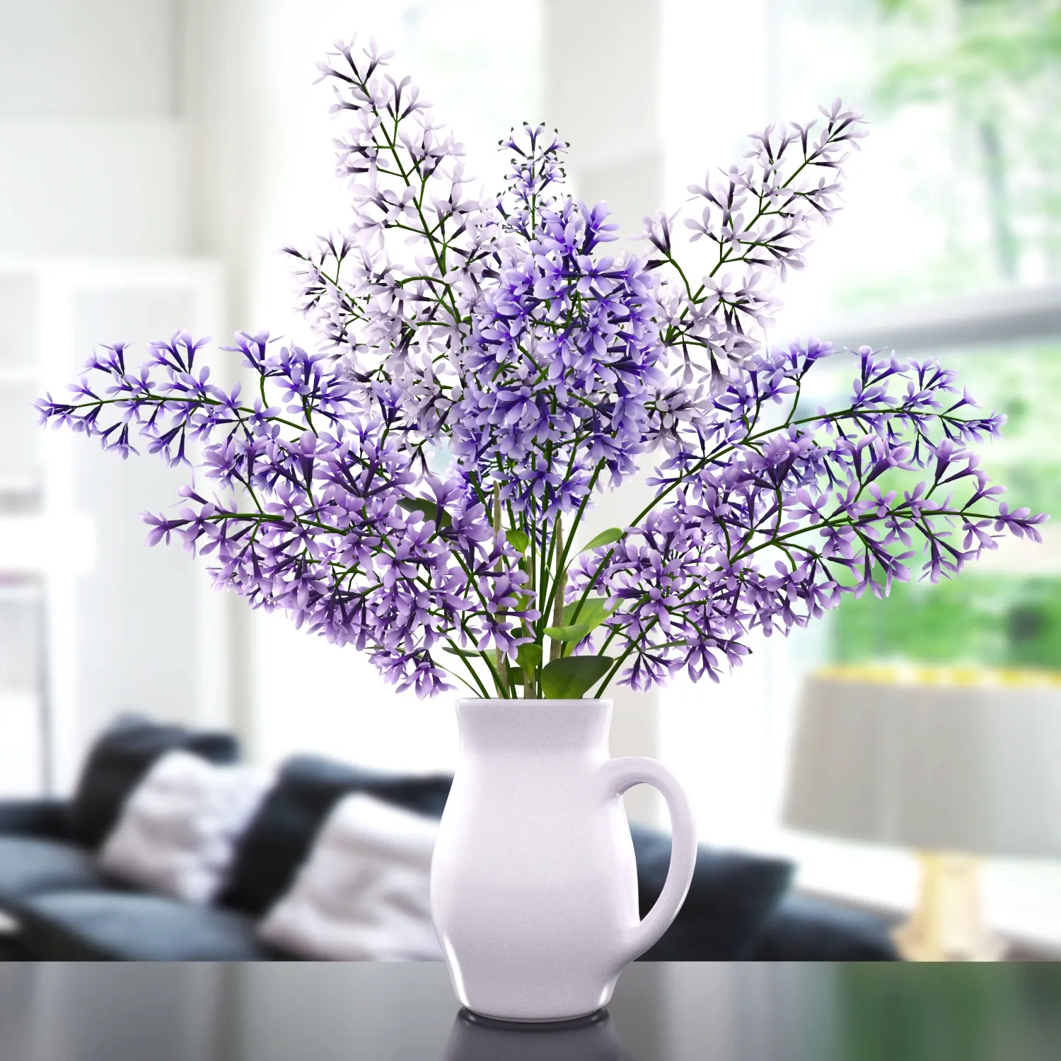 decoration - Bouquet of flowers in a vase 96 3D Model