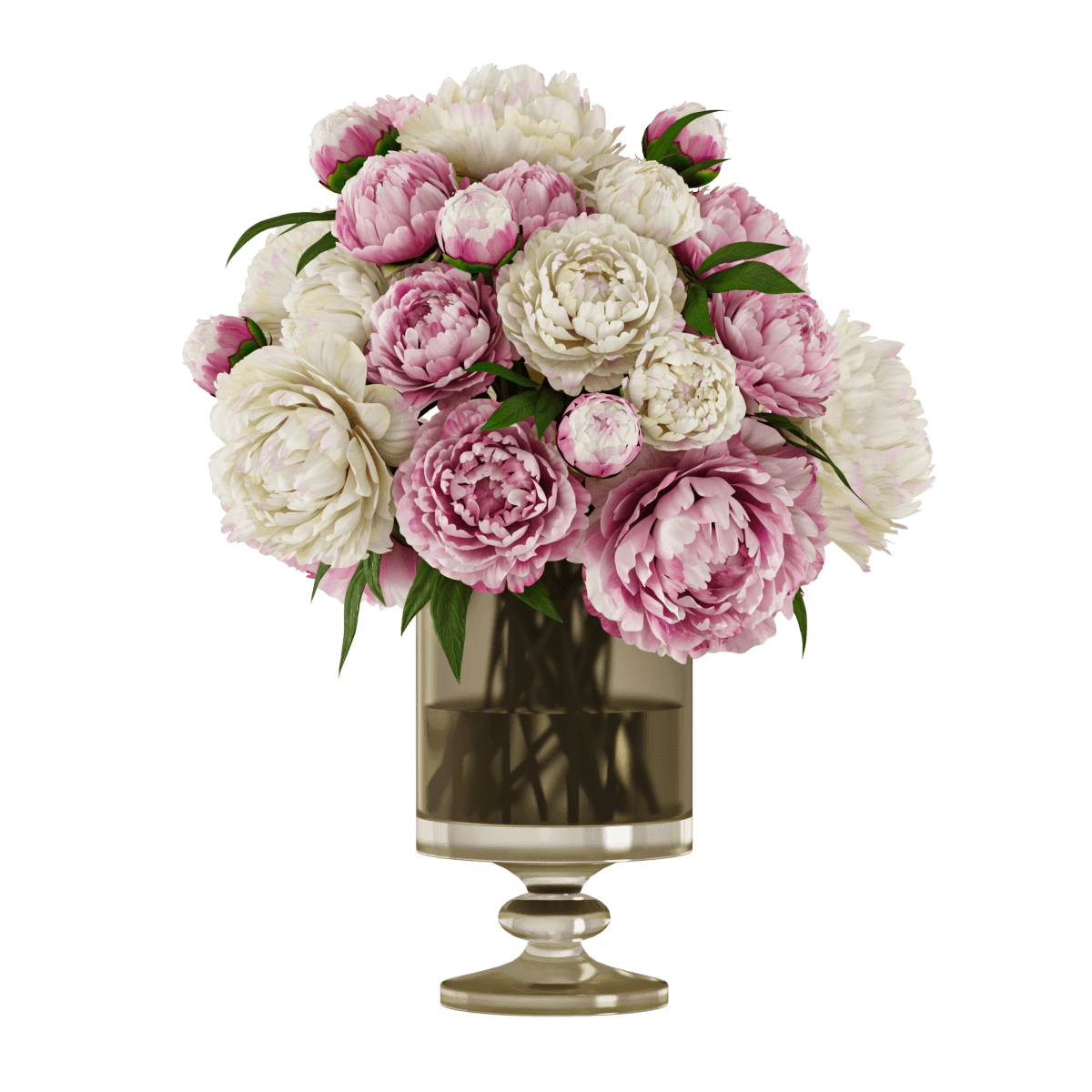 decoration - Bouquet of peonies 3D Model