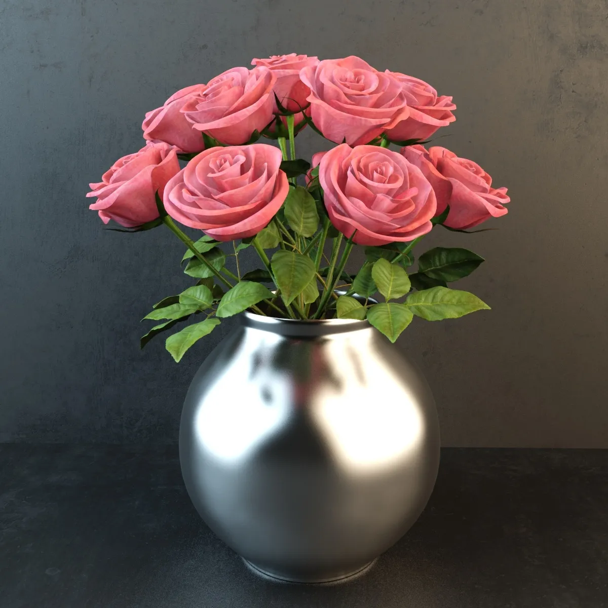 decoration - Bouquet of roses 11 3D Model