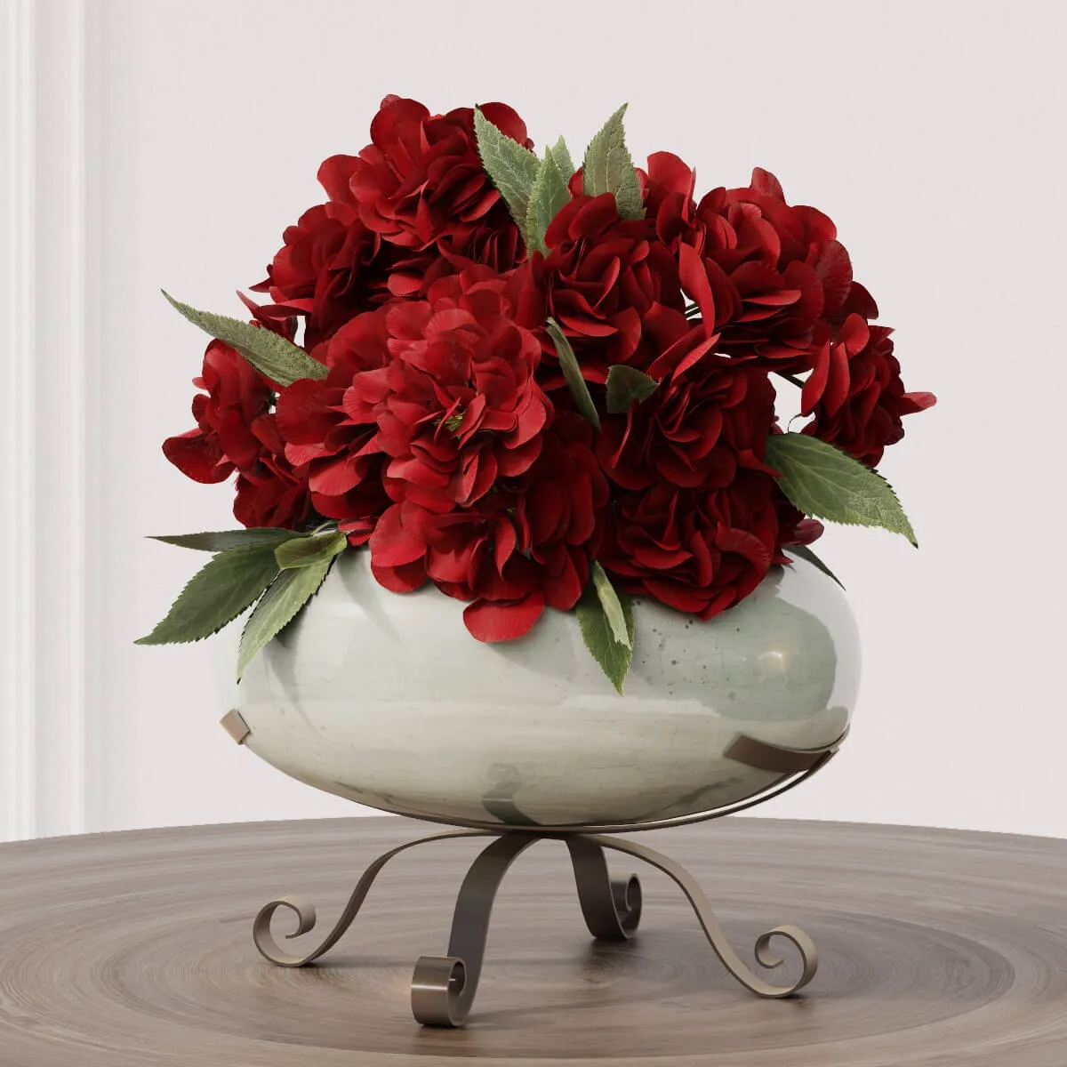 decoration - Bouquet red and white 01 3D Model
