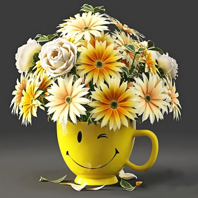 decoration - Bouquet Smile 3D Model