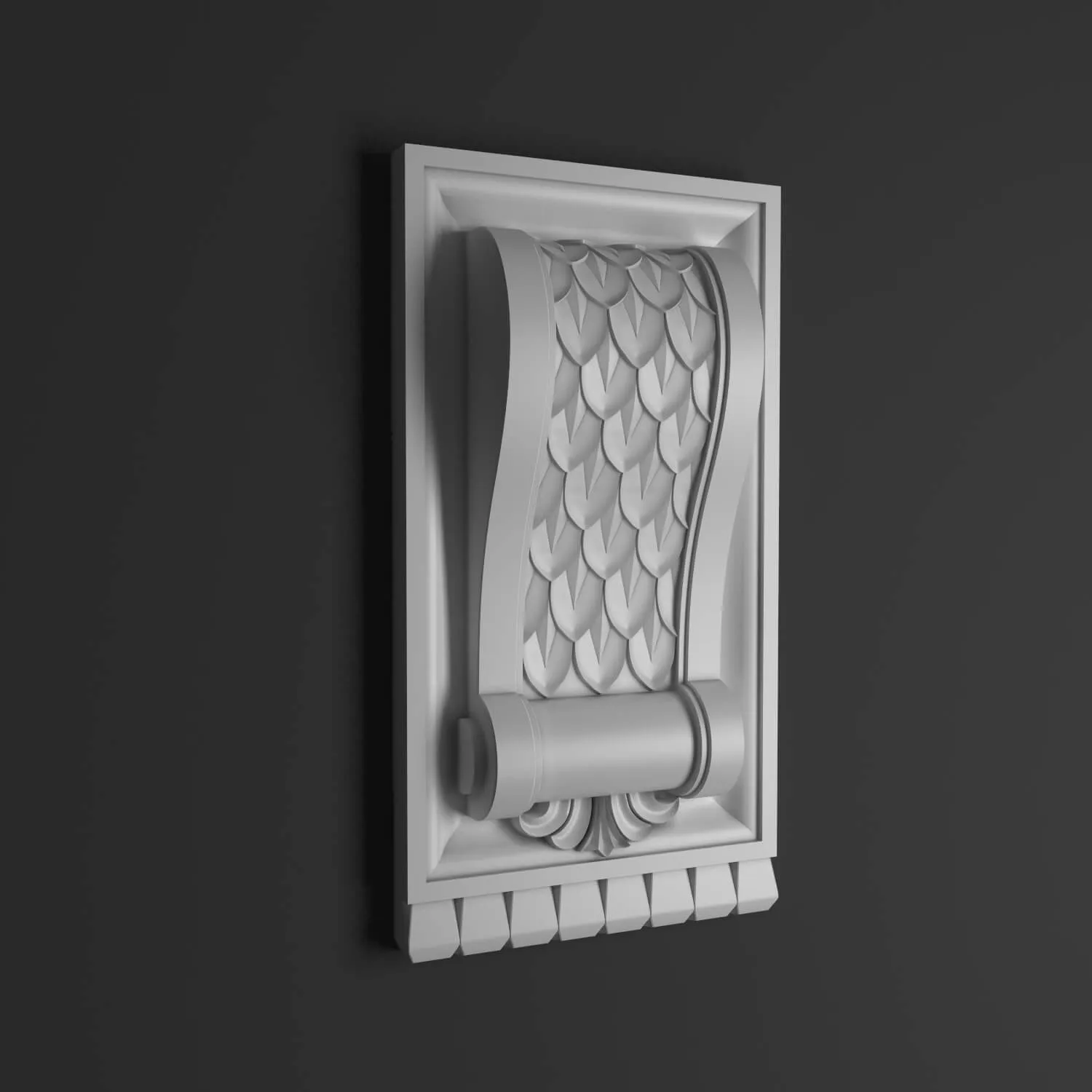 decoration - Bracket decor plaster 3D Model