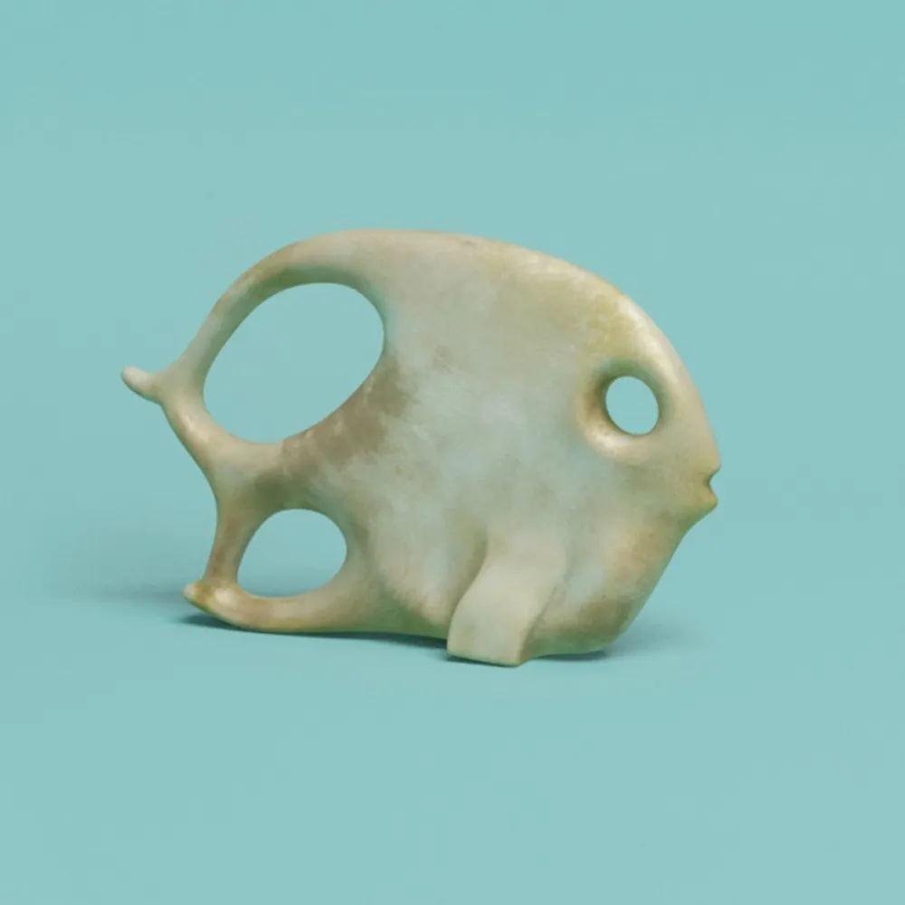 decoration - Bronze fish 3D Model