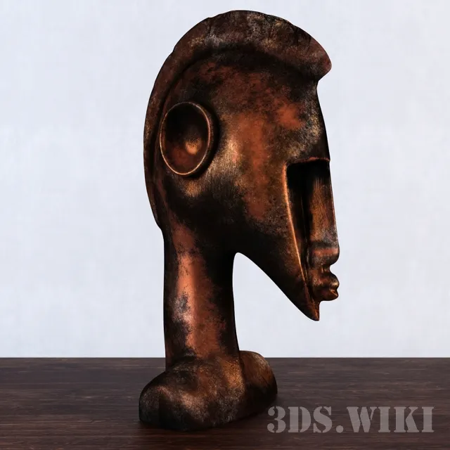decoration - Bronze sculpture of the naked 3D Model