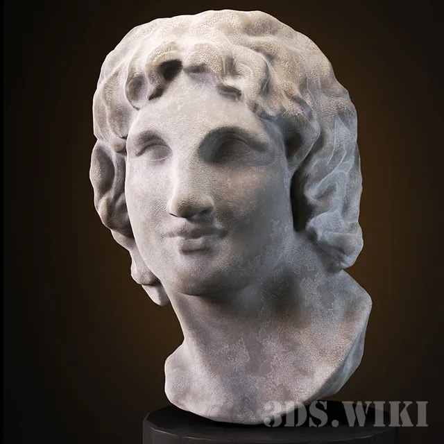 decoration - Bust of Alexander the Great 3D Model