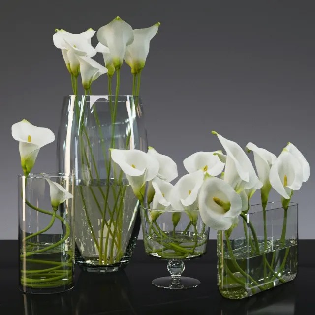 decoration - Calla lilies 3D Model
