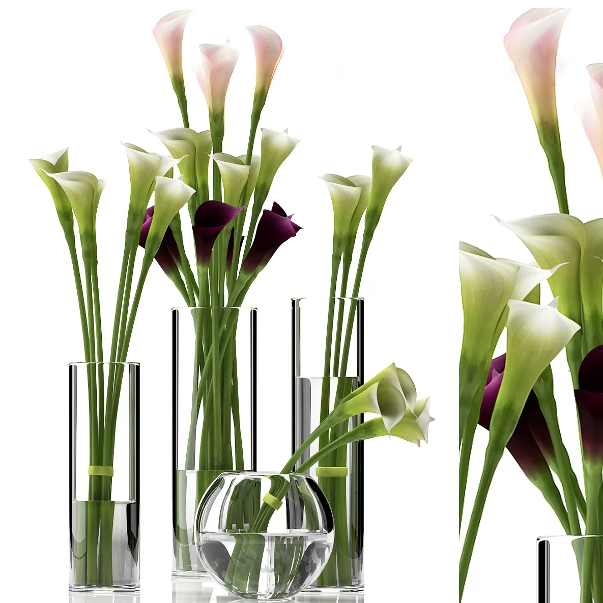 decoration - Calla Lily 2 3D Model