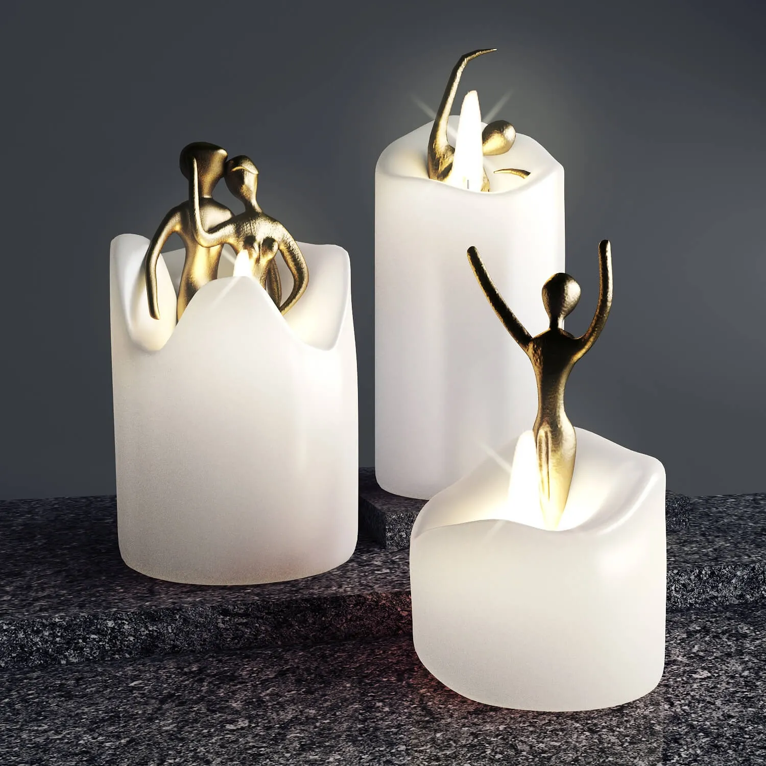 decoration - Candles 3D Model