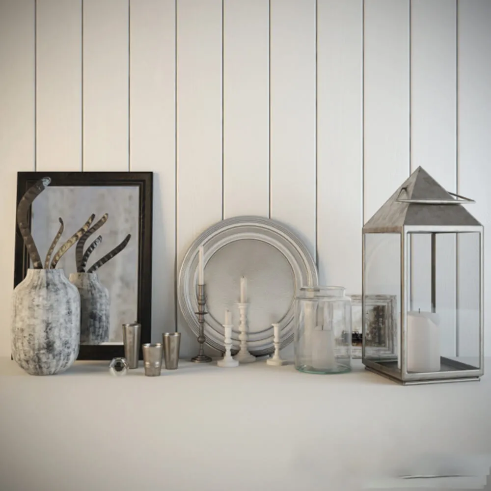 decoration - Candles and other items 3D Model