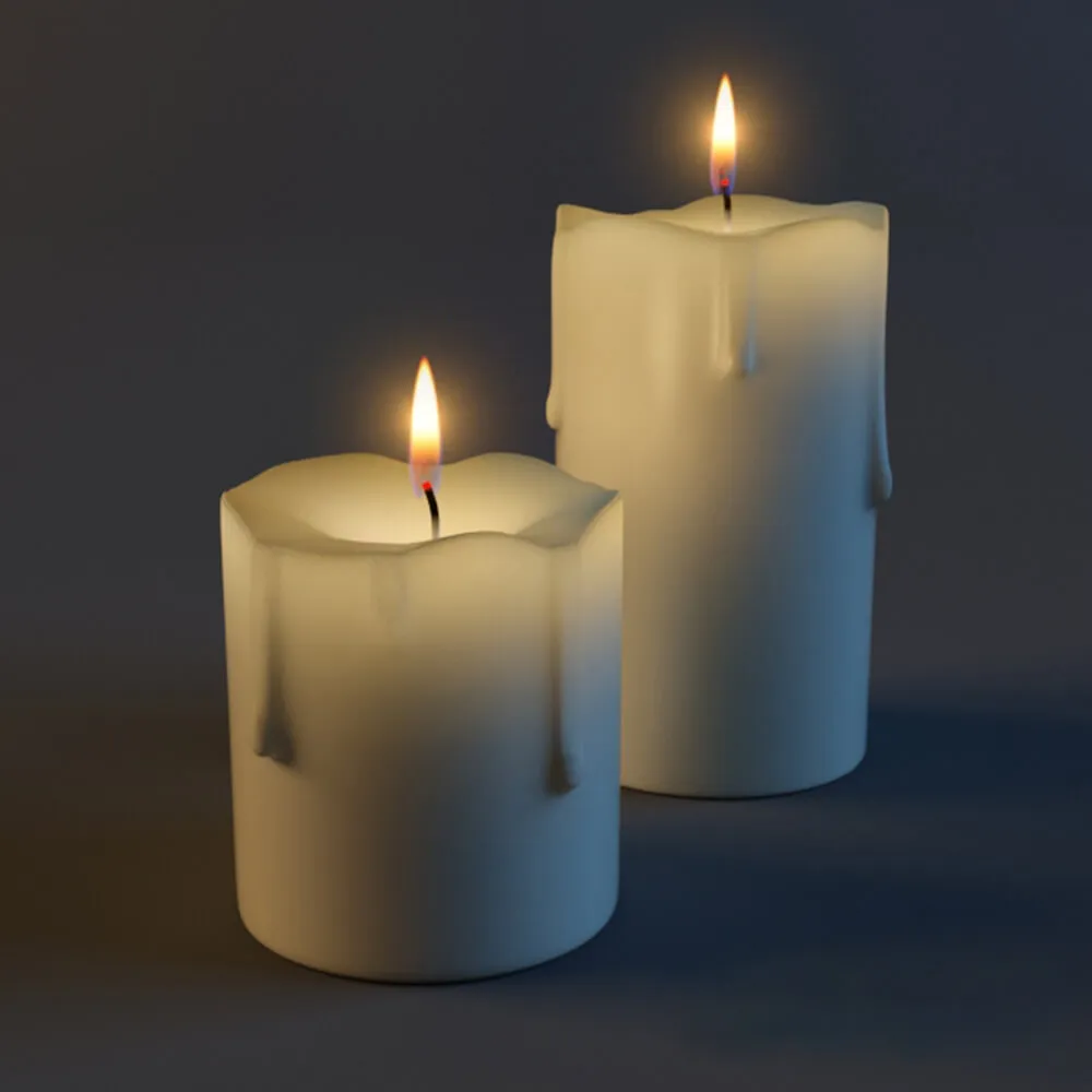 decoration - Candles Candles 3D Model