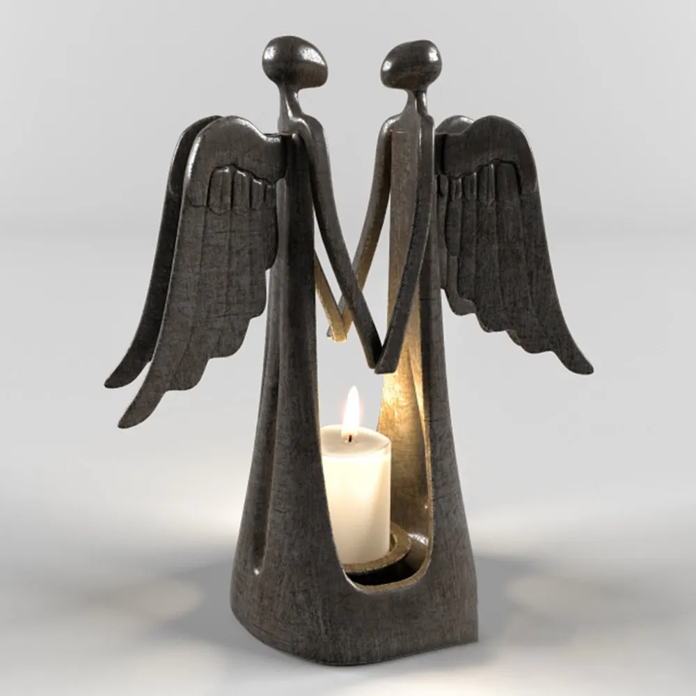 decoration - Candlestick statue 3D Model