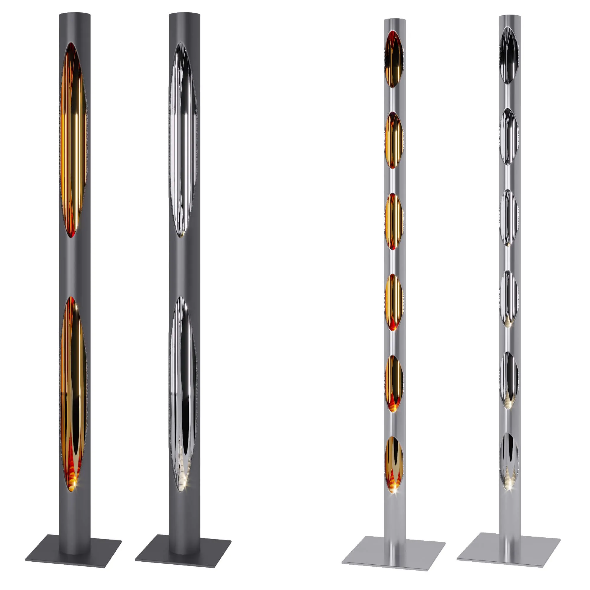 decoration - Candlesticks candlelight 3D Model