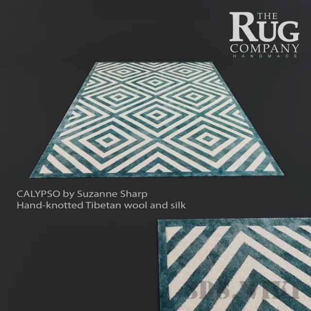 decoration - Carpet CALYPSO by Suzanne Sharp 3D Model