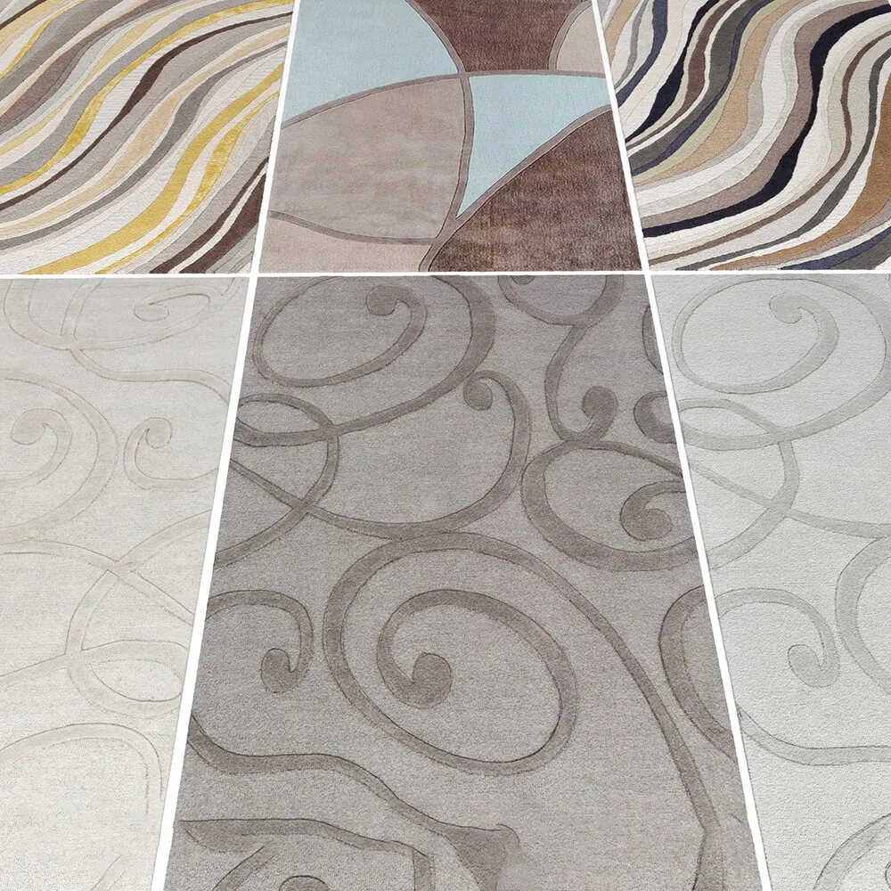 decoration - Carpet collection of 6 pieces 3D Model