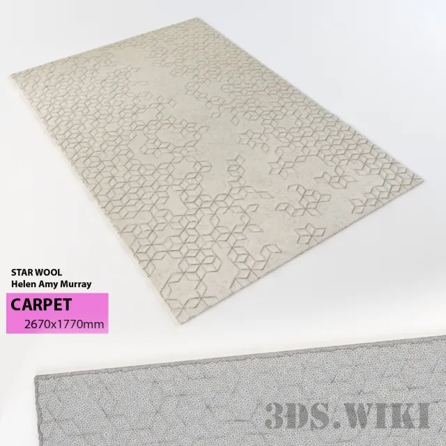 decoration - Carpet Star Wool 3D Model