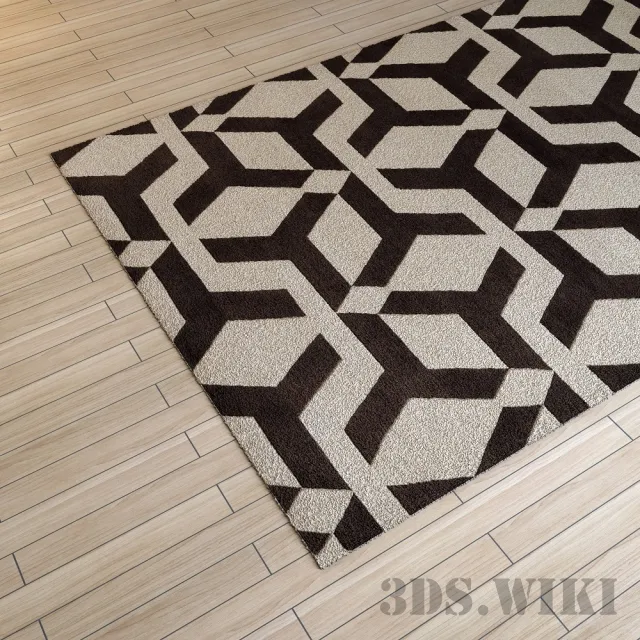 decoration - Carpet The Rug Company Gaelic Brown 3D Model
