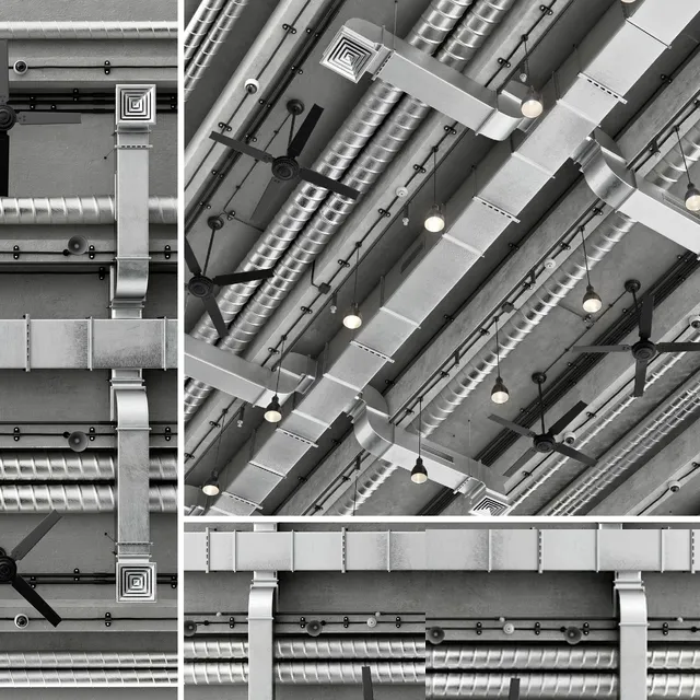 decoration - Ceiling ventilation 1 3D Model